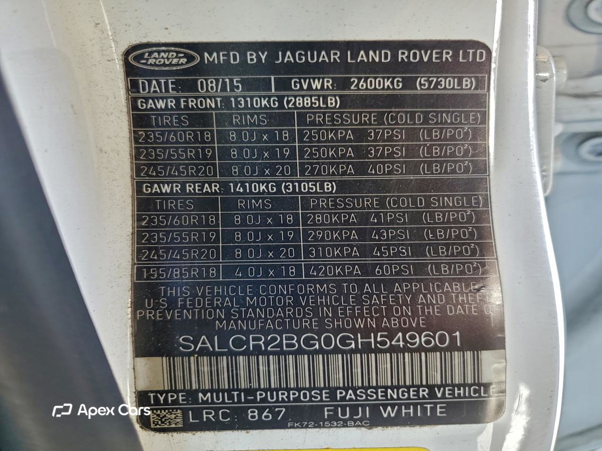 Land Rover Discovery 2016