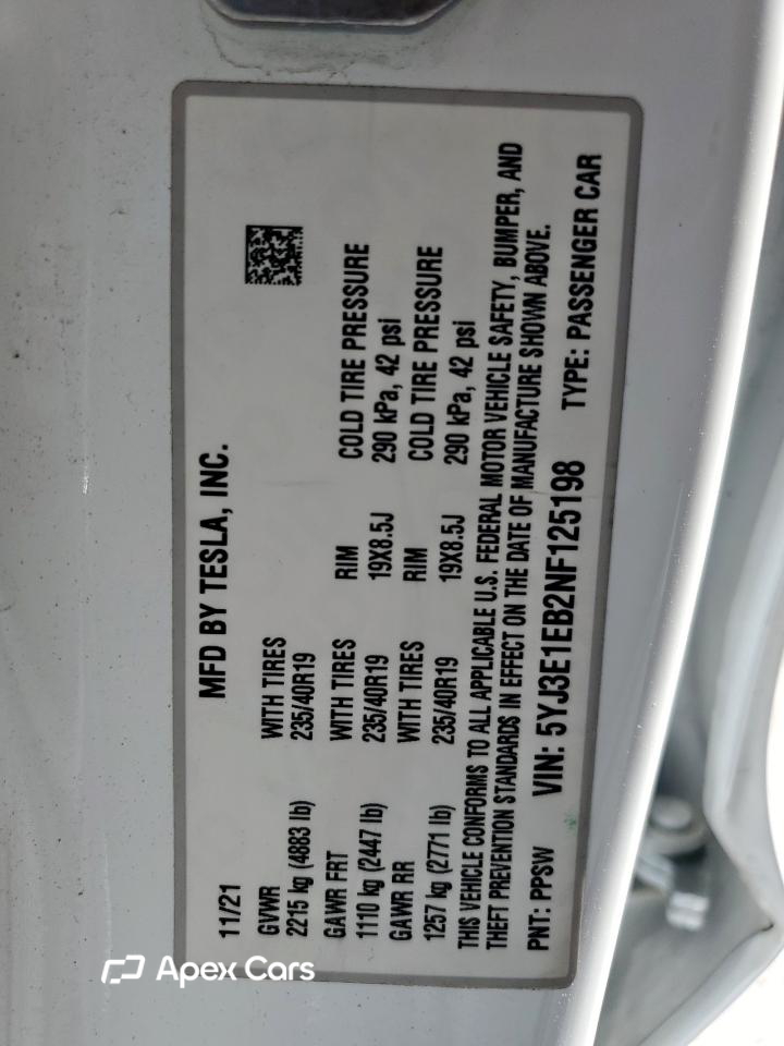 Tesla Model 3 2022