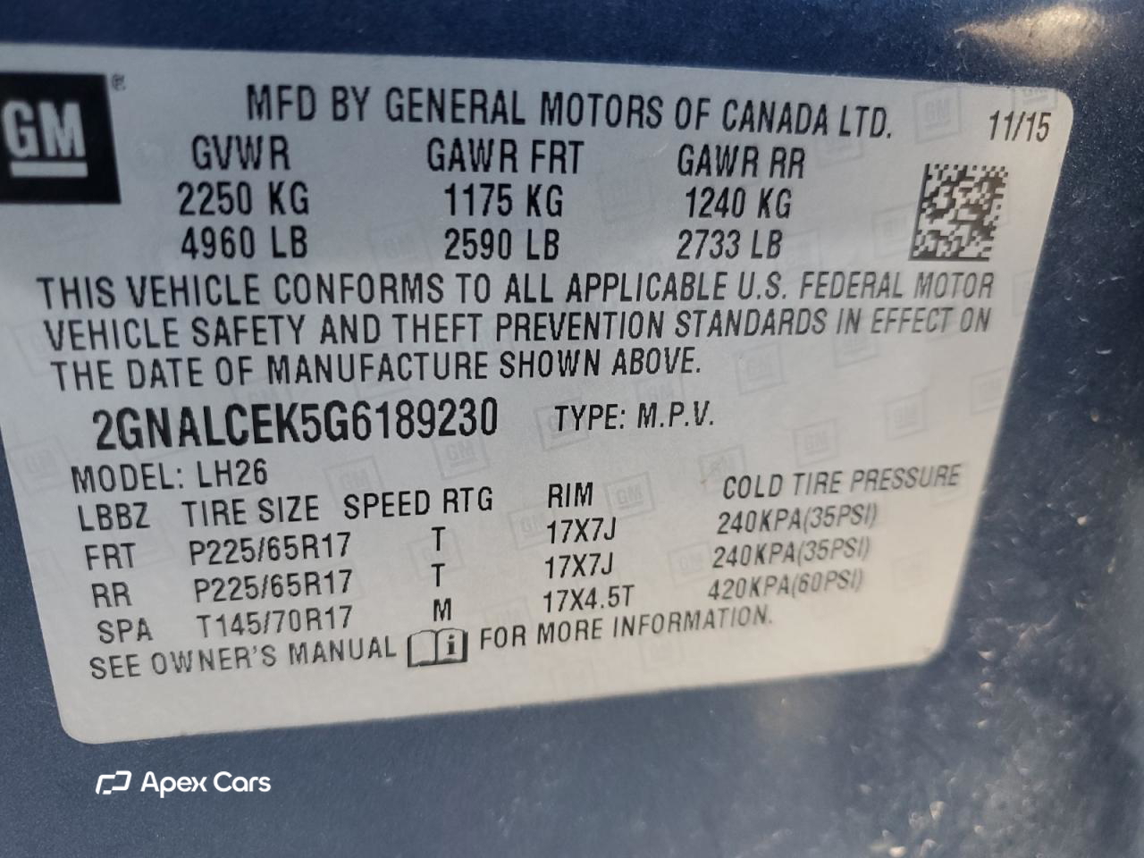 Chevrolet Equinox 2016