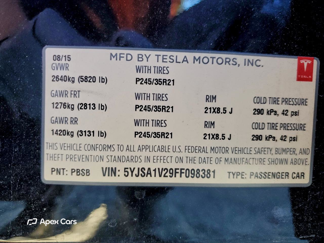 Tesla Model S 2015