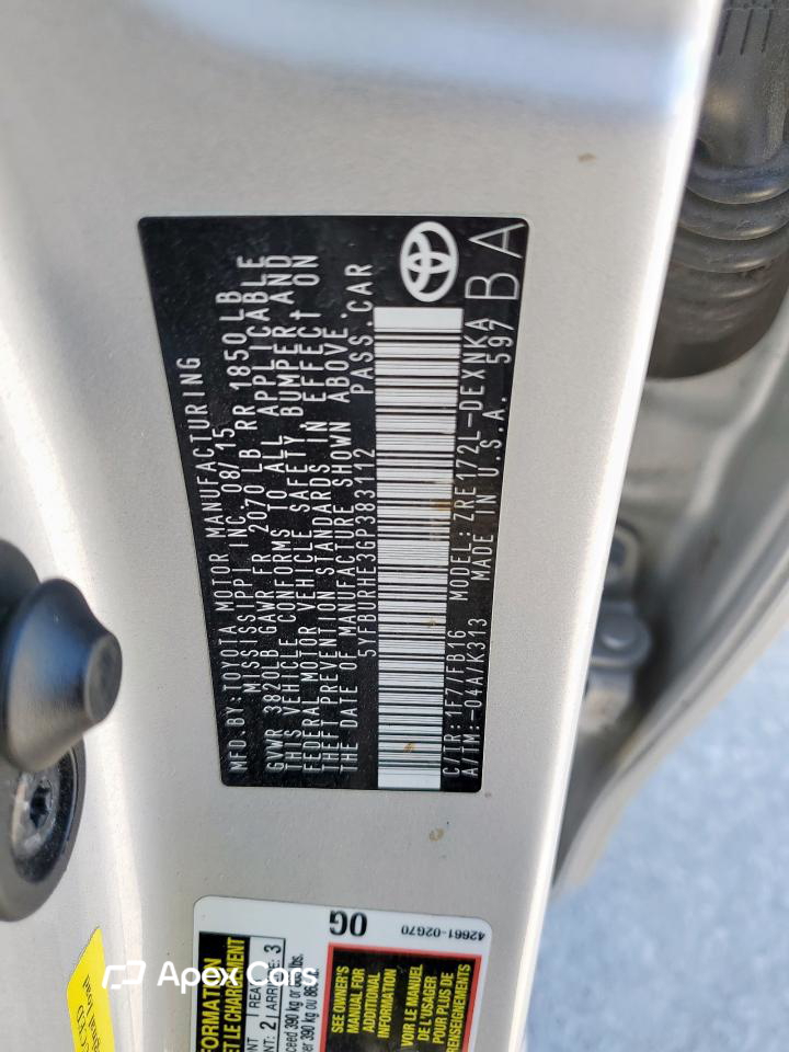 Toyota Corolla 2016