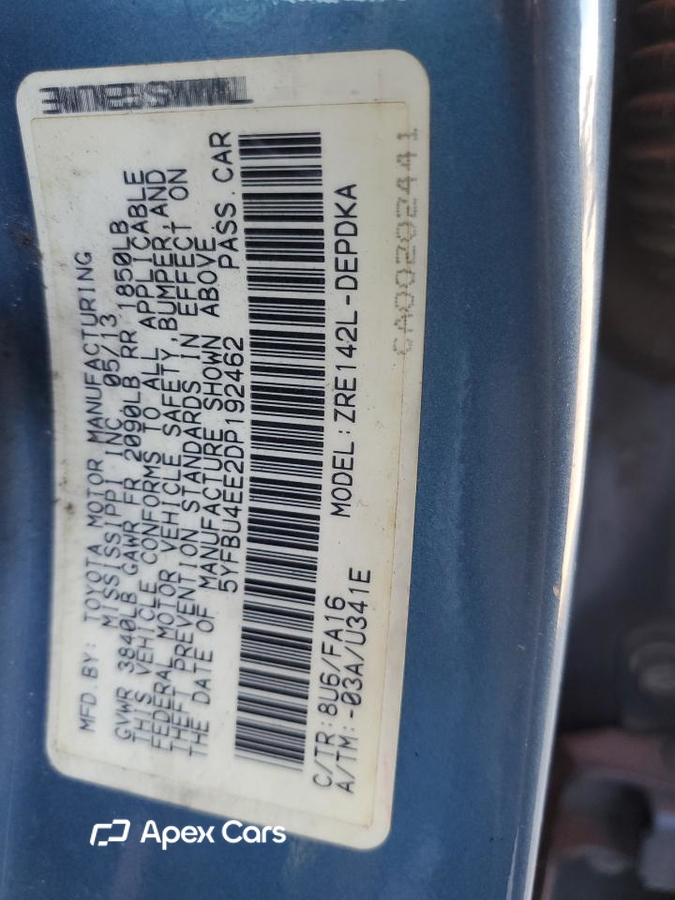 Toyota Corolla 2013