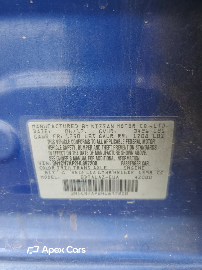 Nissan Versa 2017