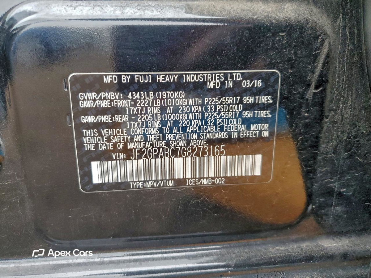 Subaru XV 2016