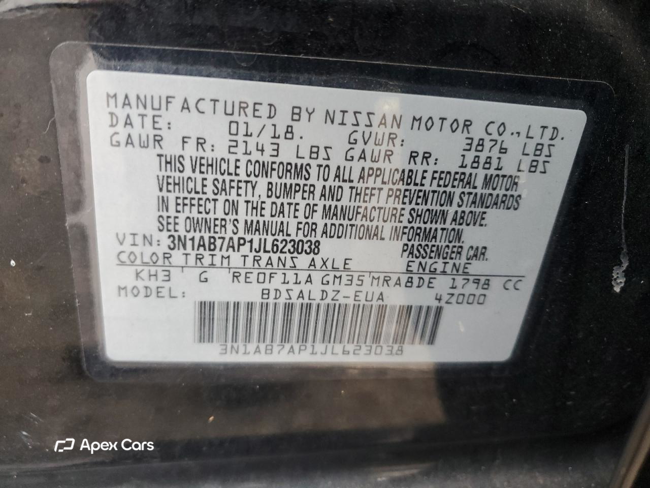 Nissan Sentra 2018