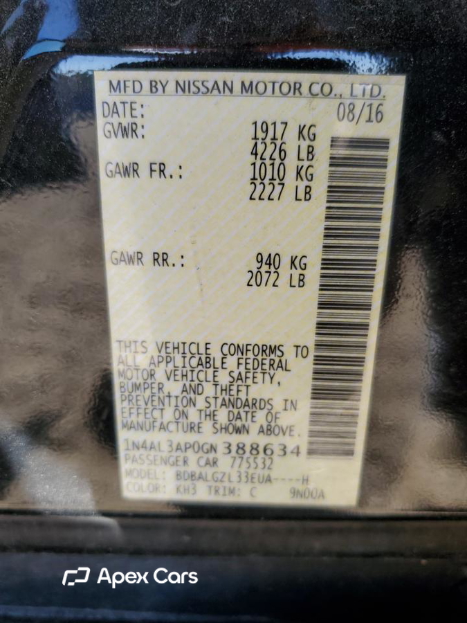 Nissan Altima 2016