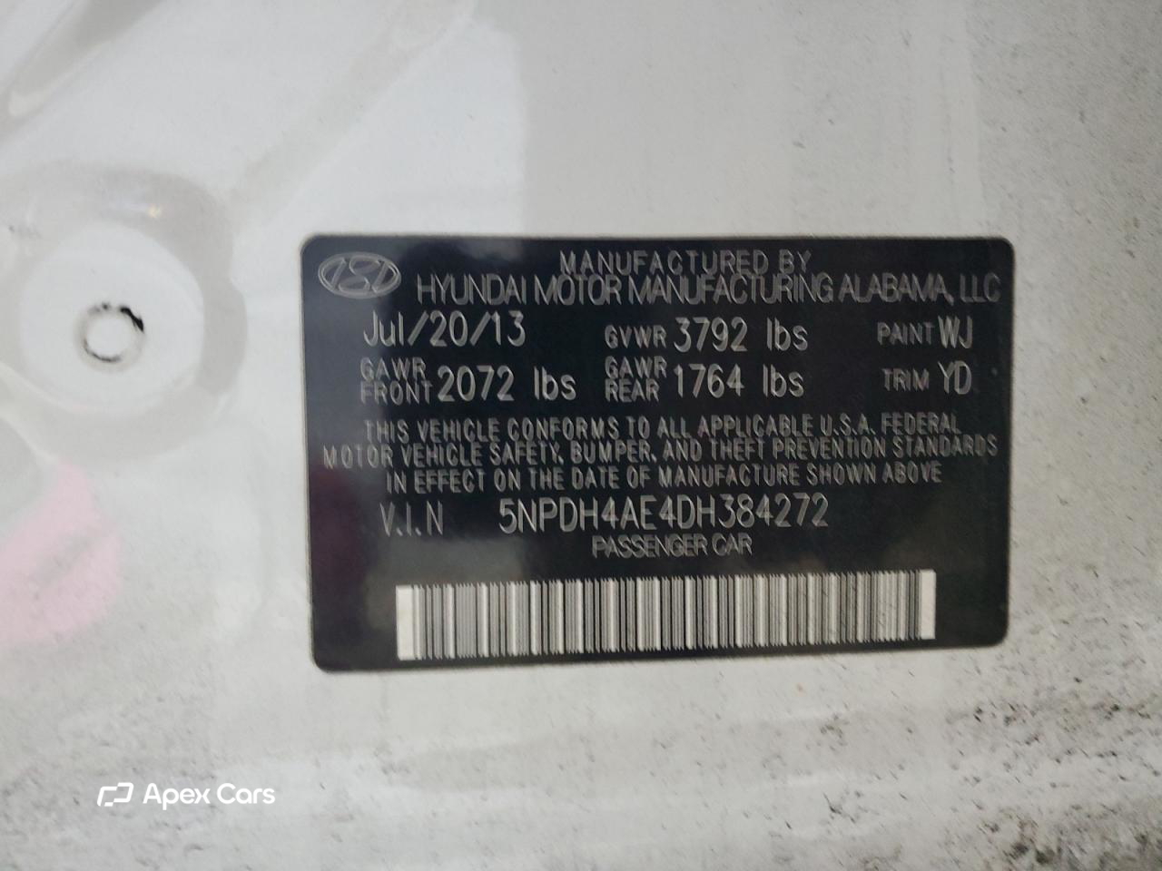 Hyundai Elantra 2013