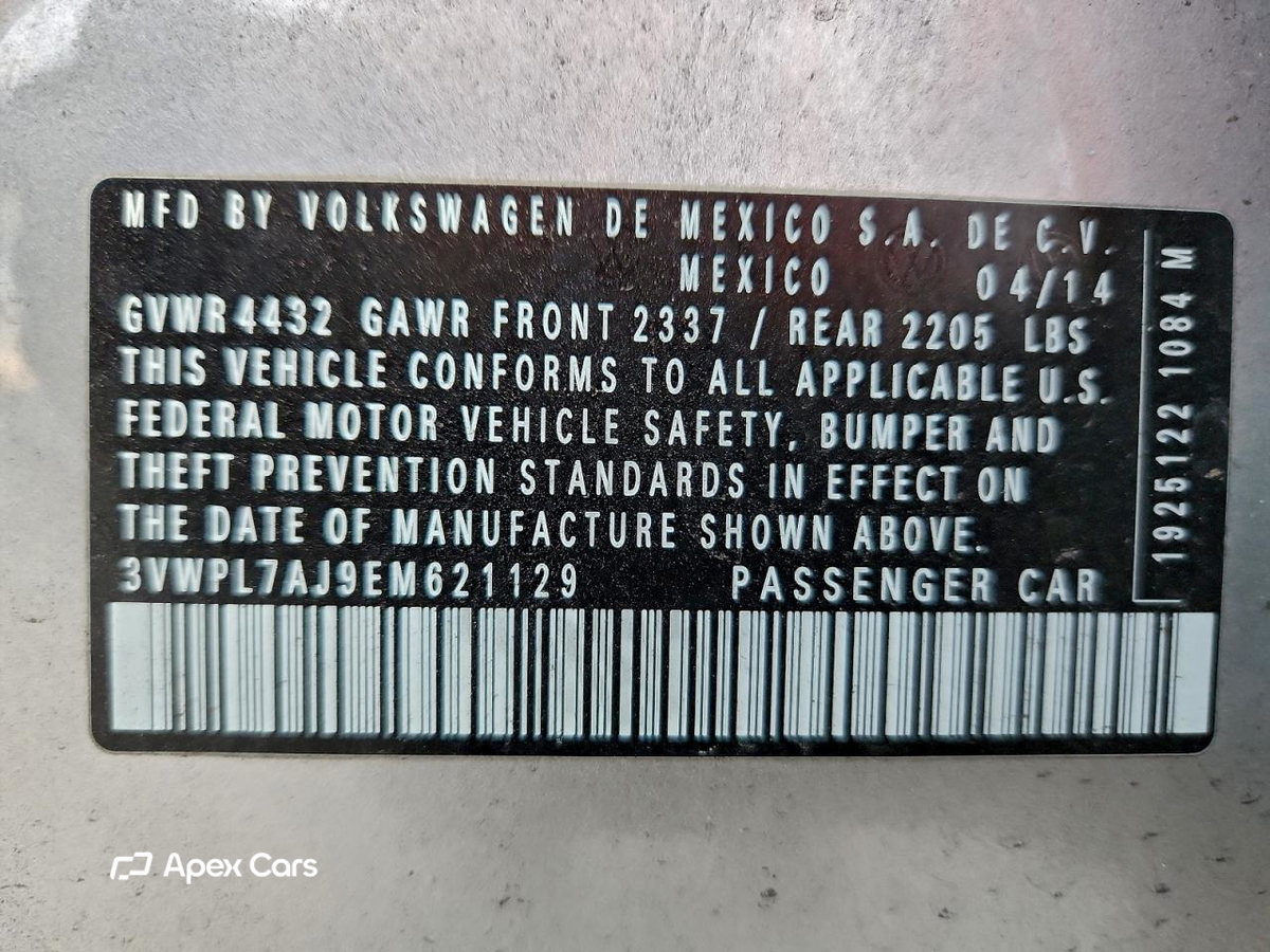 Volkswagen Jetta 2014