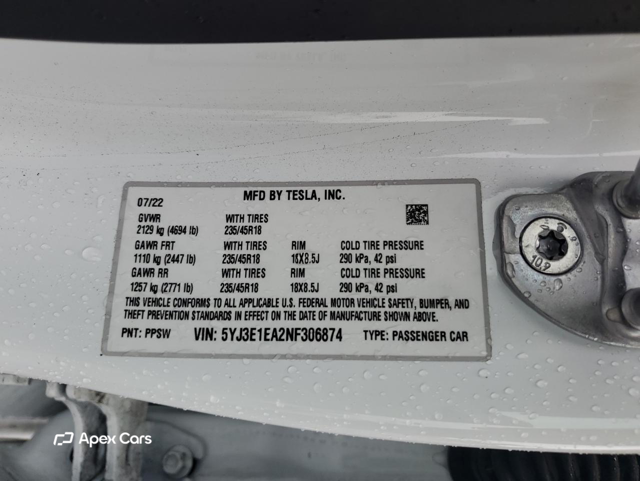 Tesla Model 3 2022