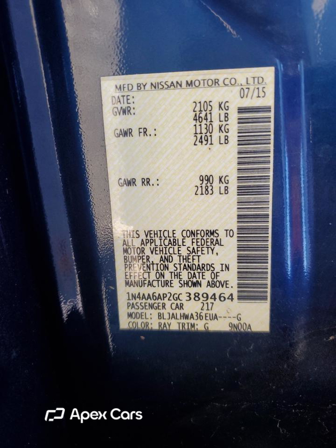 Nissan Maxima 2016