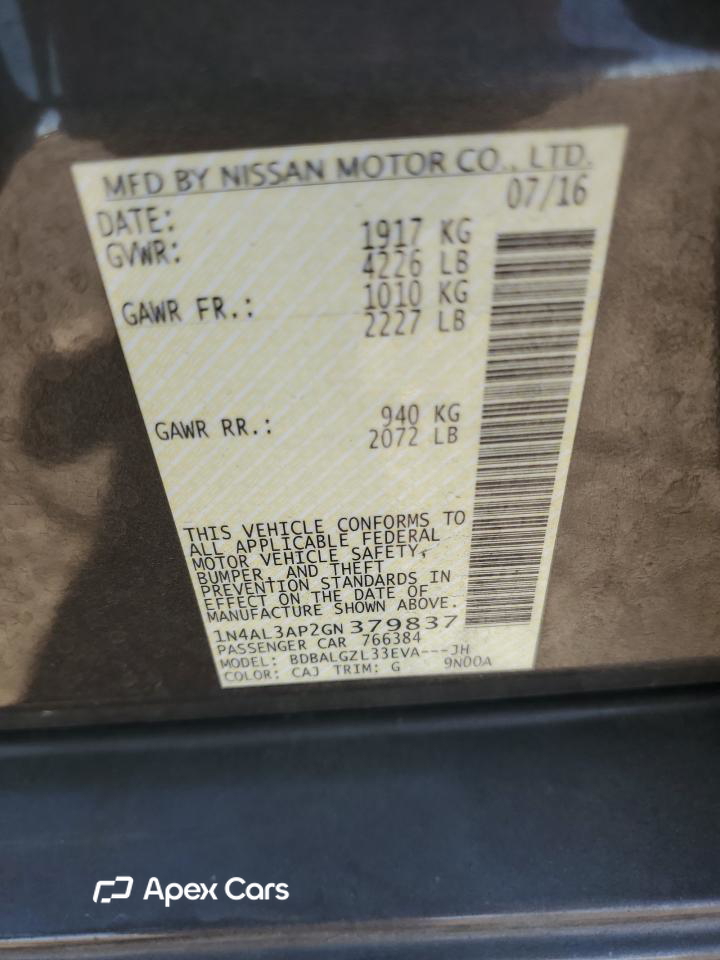 Nissan Altima 2016