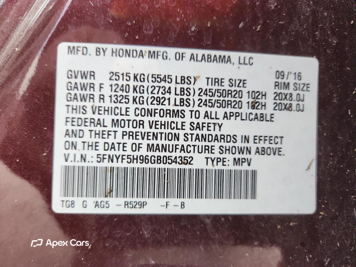 Honda Pilot 2016