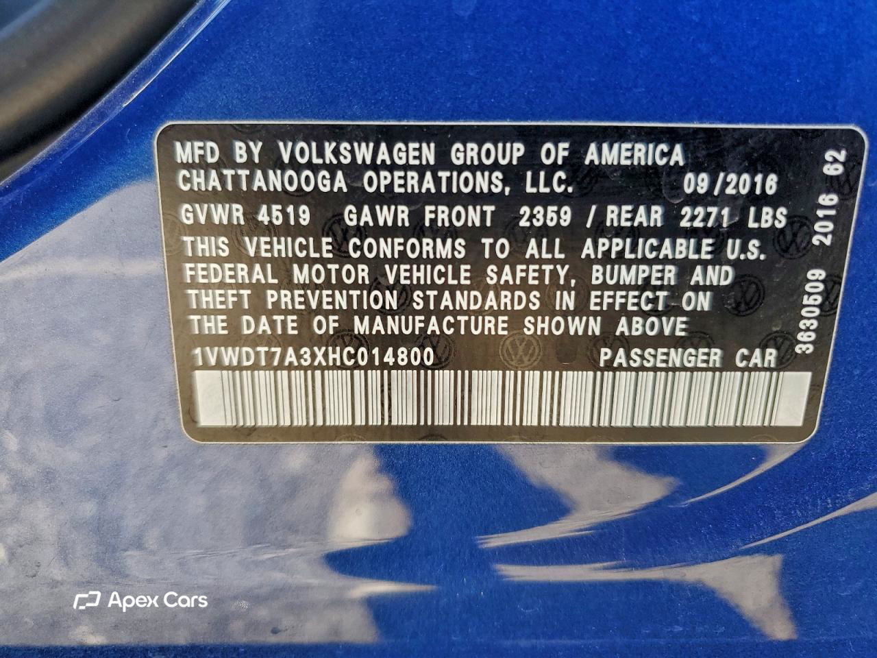 Volkswagen Passat 2017