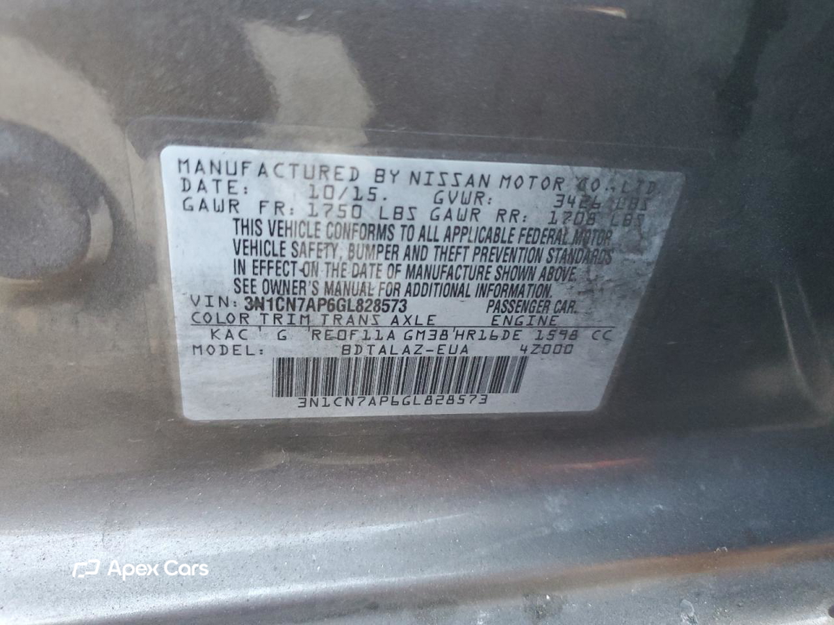 Nissan Versa 2016