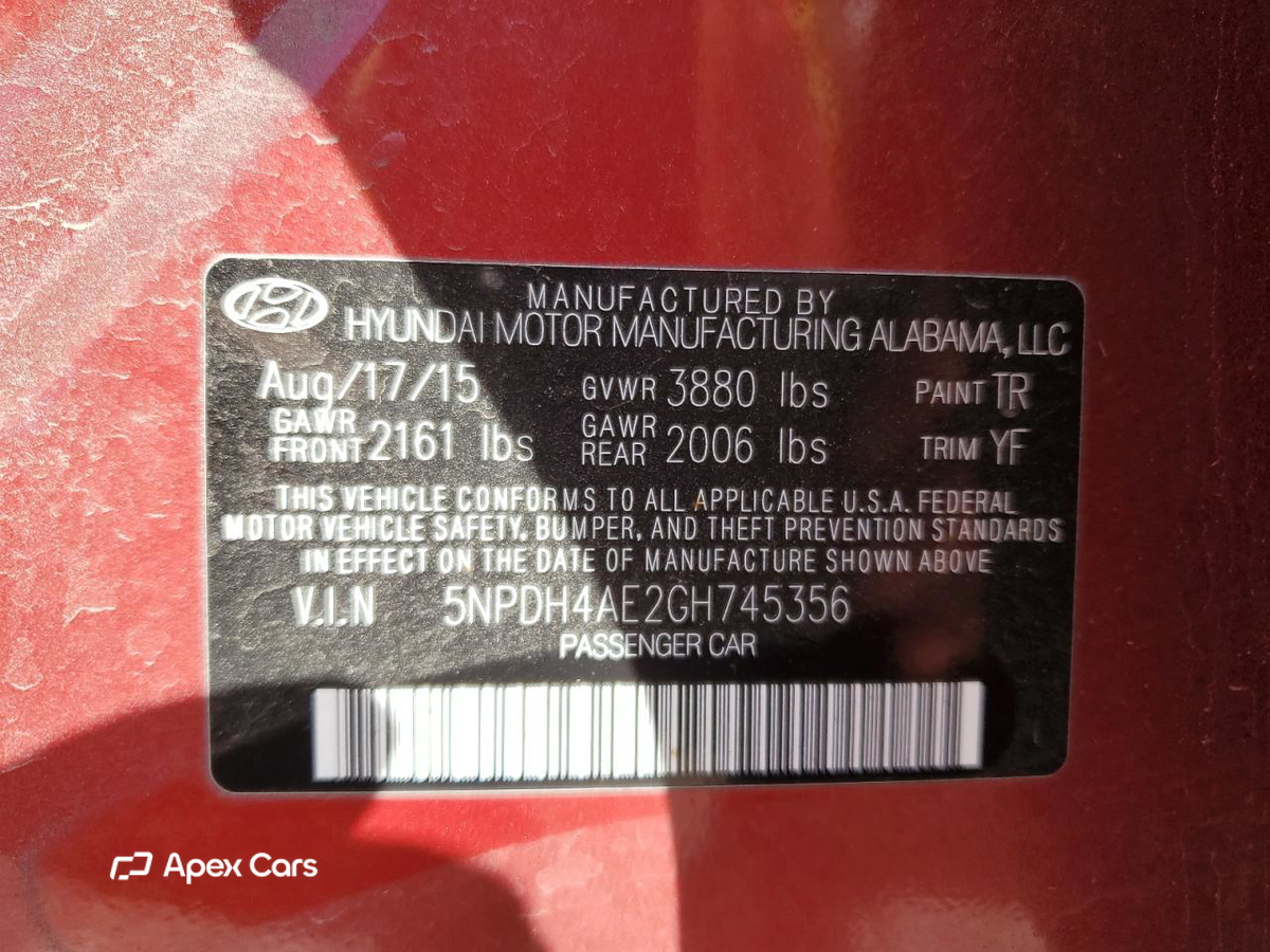 Hyundai Elantra 2016