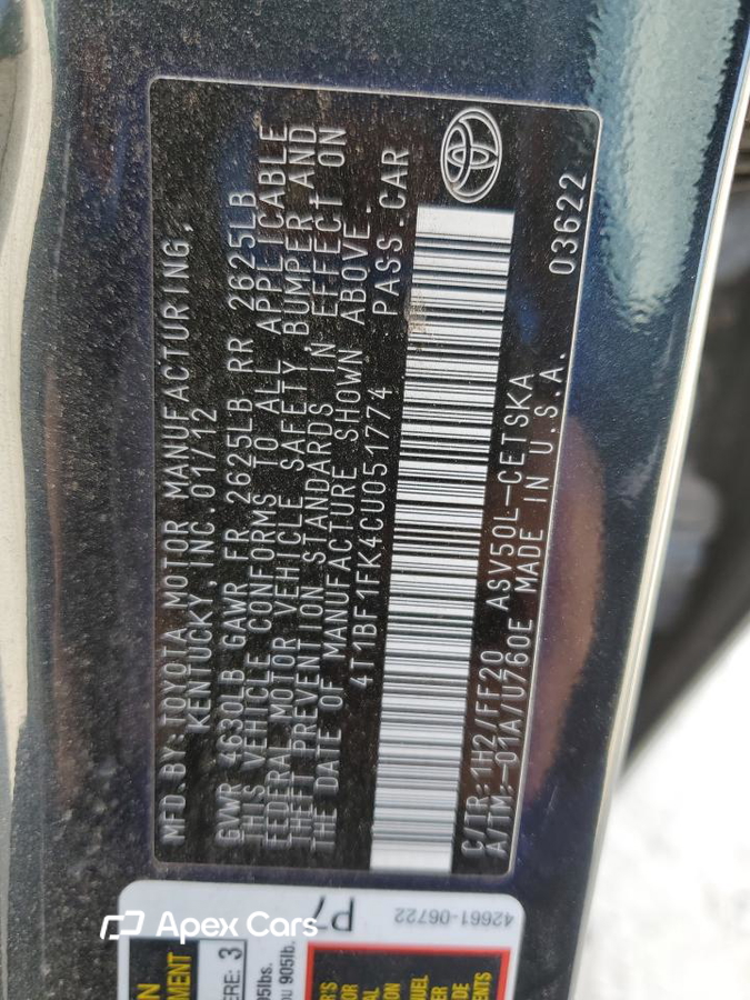 Toyota Camry 2012