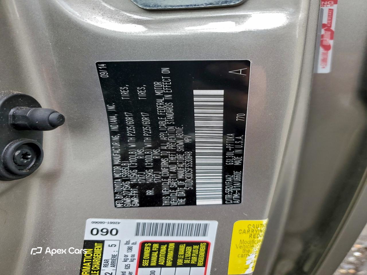 Toyota Sienna 2015