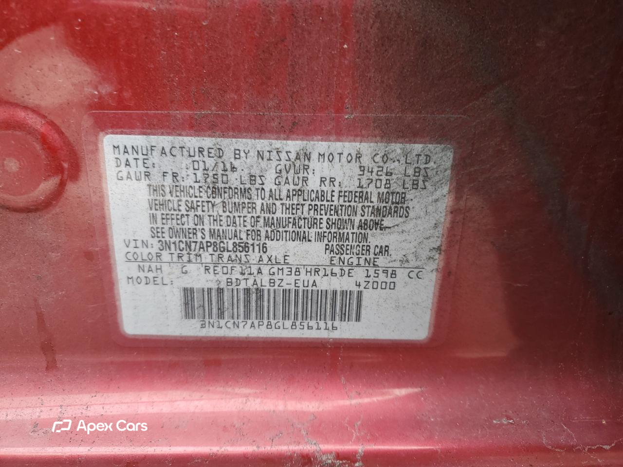 Nissan Versa 2016