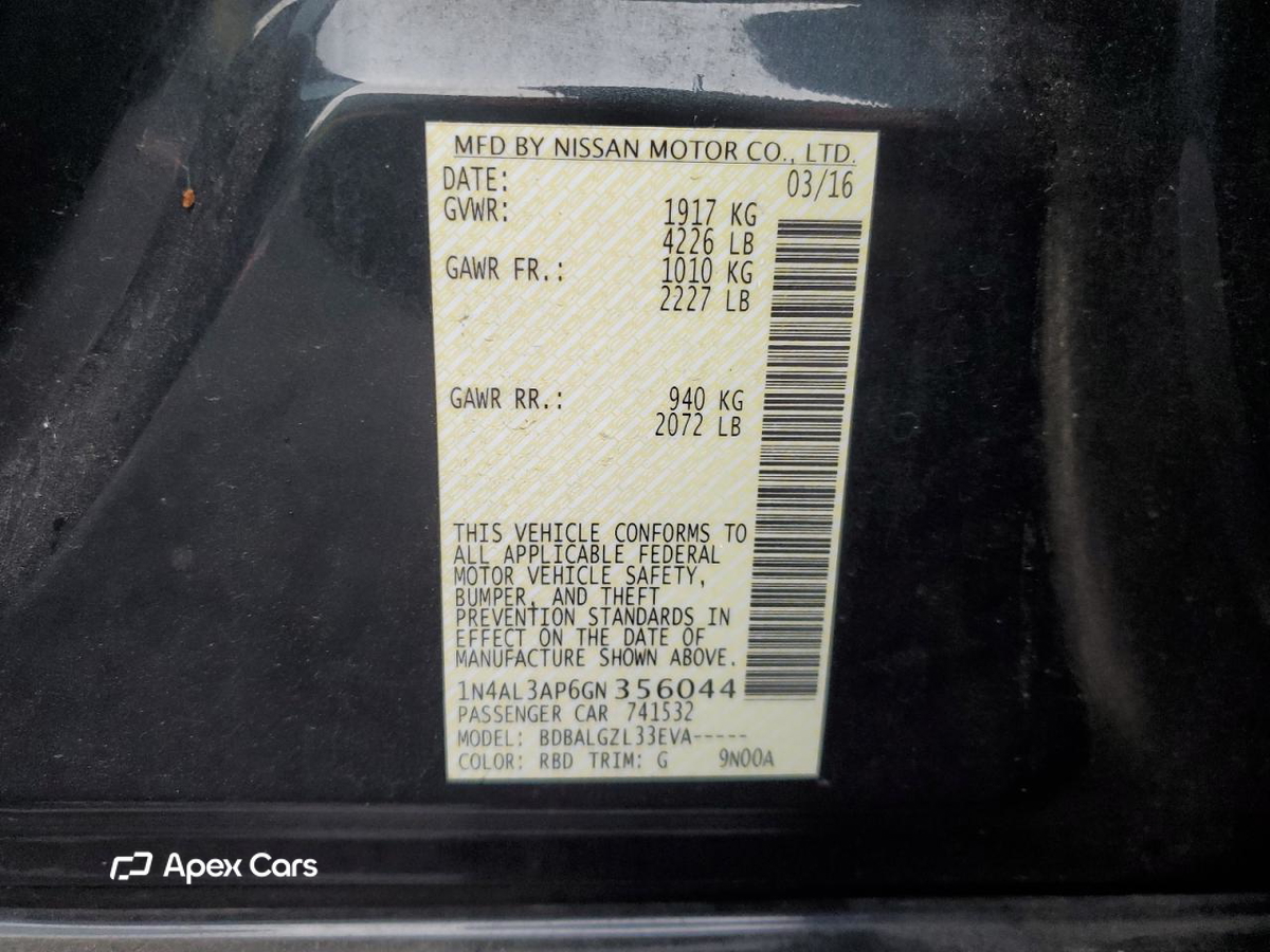 Nissan Altima 2016