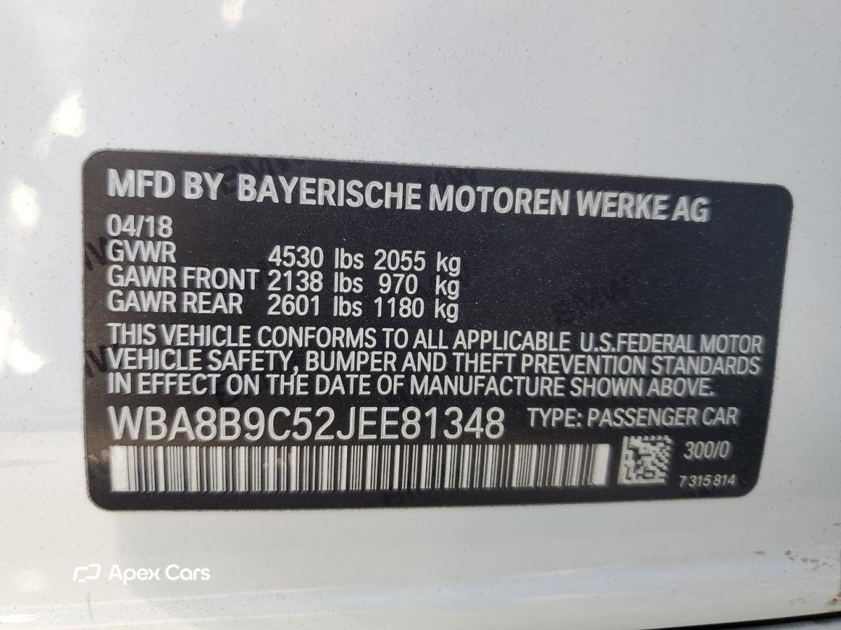 BMW Series 3 2018