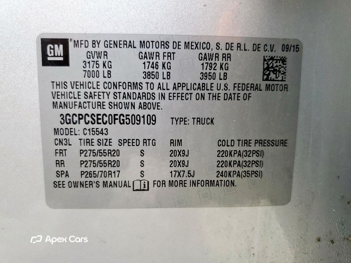 Chevrolet Silverado 2015