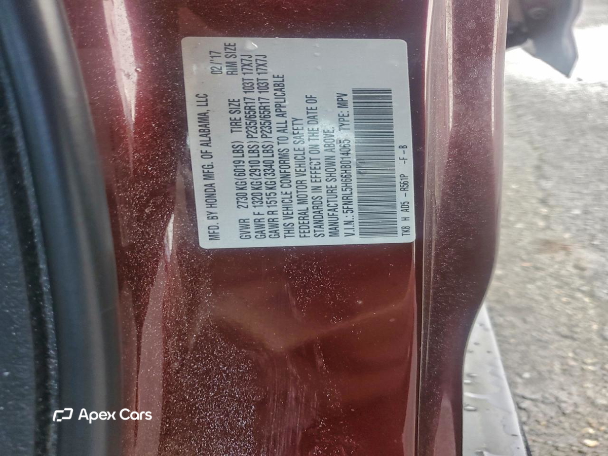 Honda Odyssey 2017