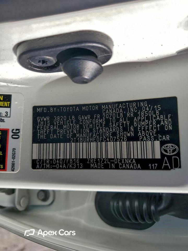 Toyota Corolla 2015