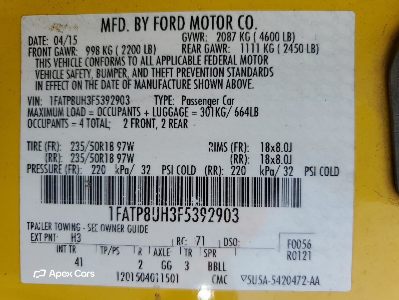 Ford Mustang 2015