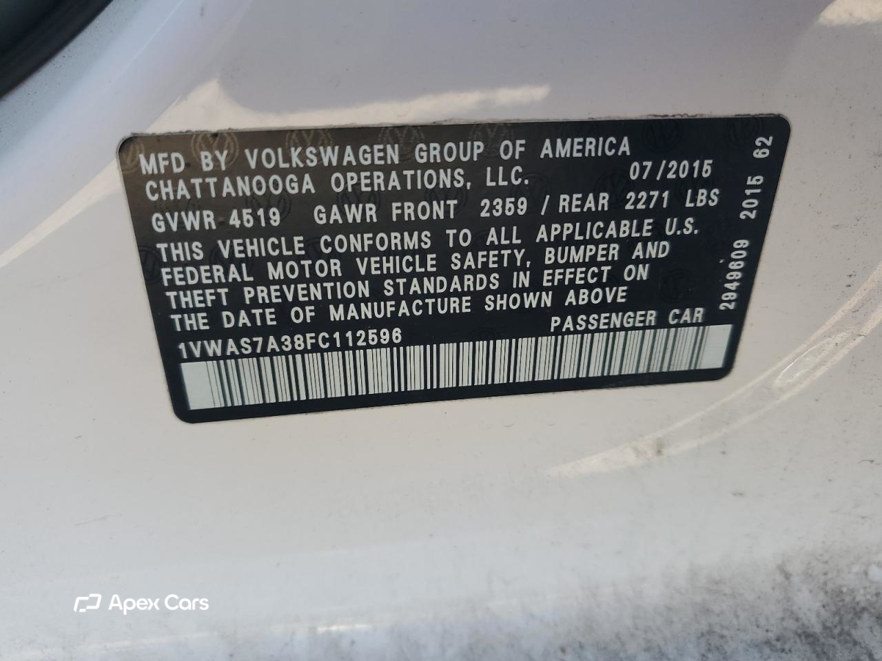 Volkswagen Passat 2015
