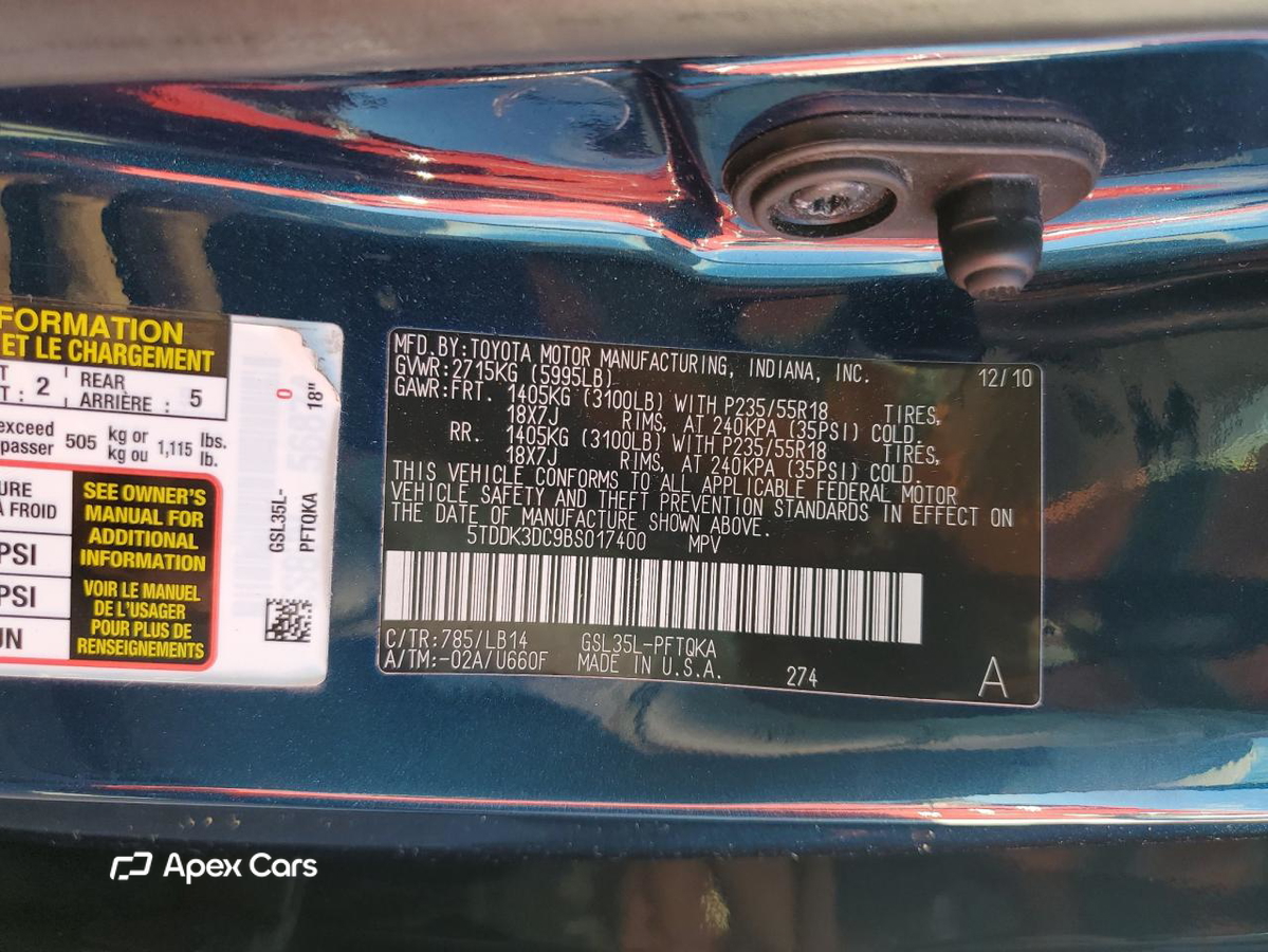 Toyota Sienna 2011