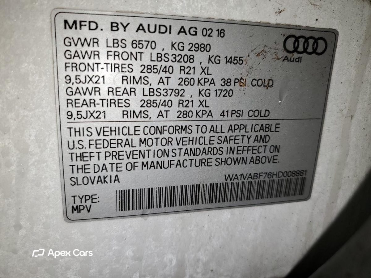 Audi Q7 2017