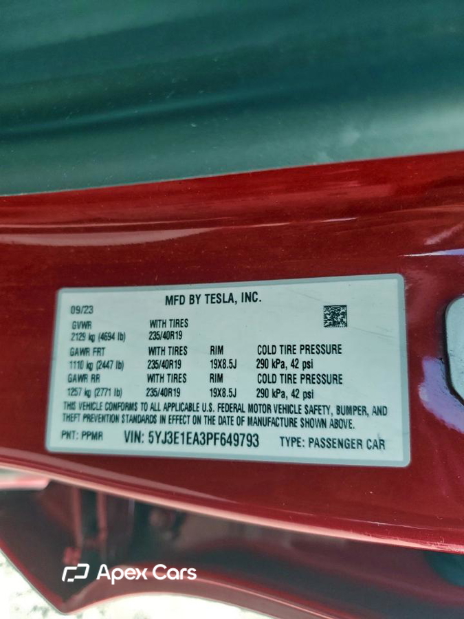 Tesla Model 3 2023