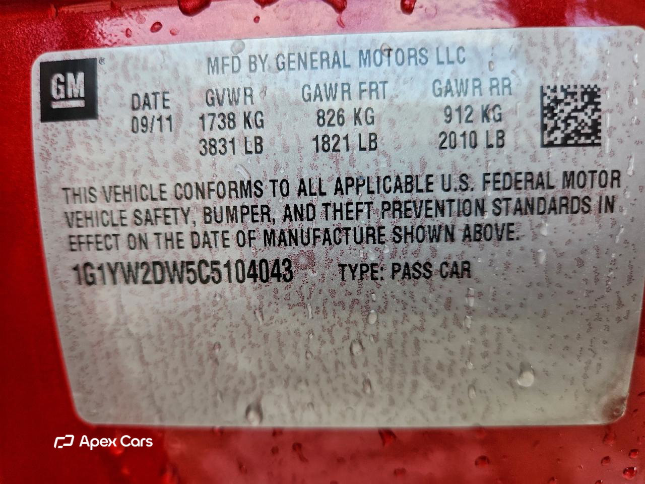 Chevrolet Corvette 2012