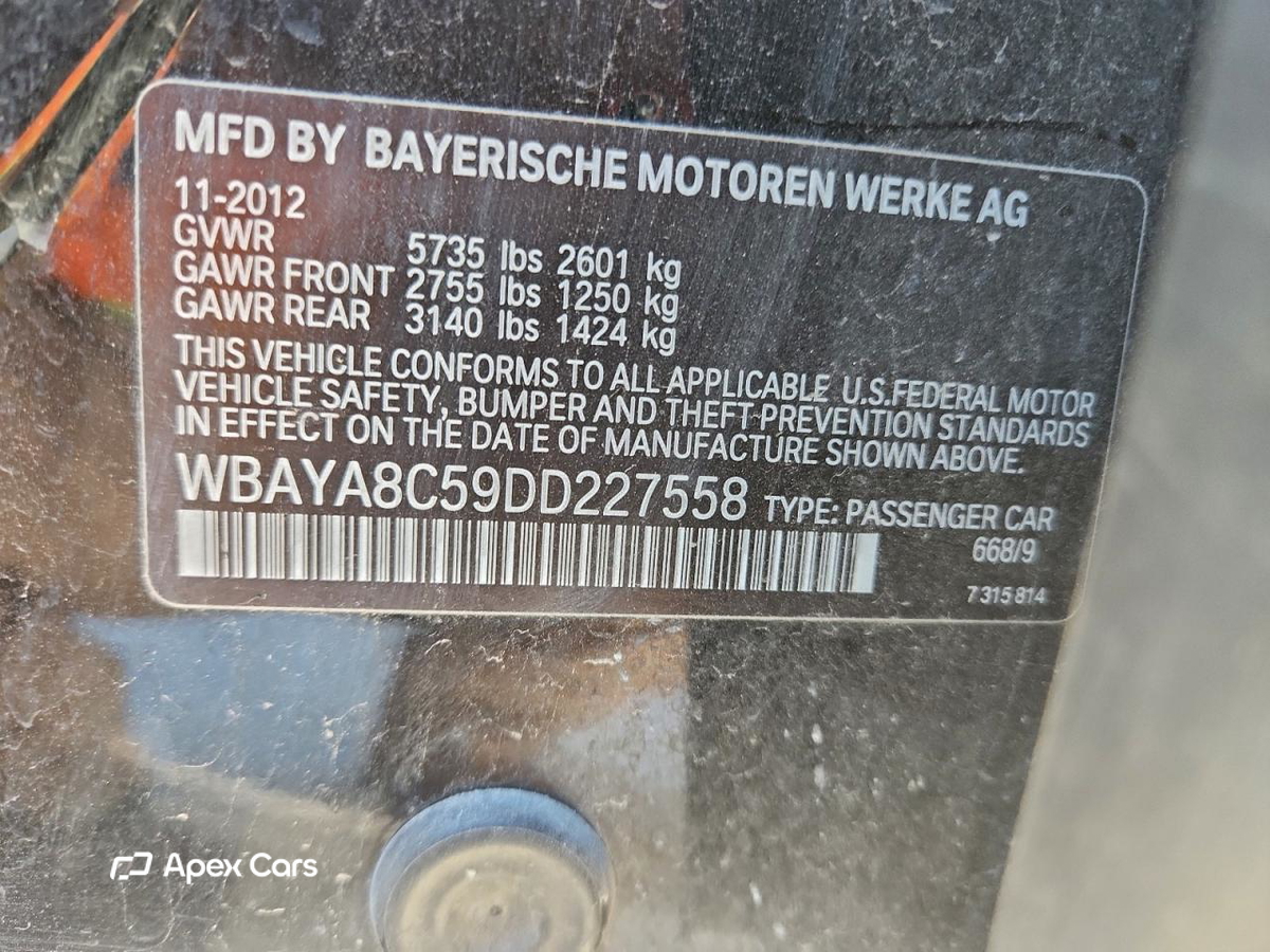 BMW Series 7 2013