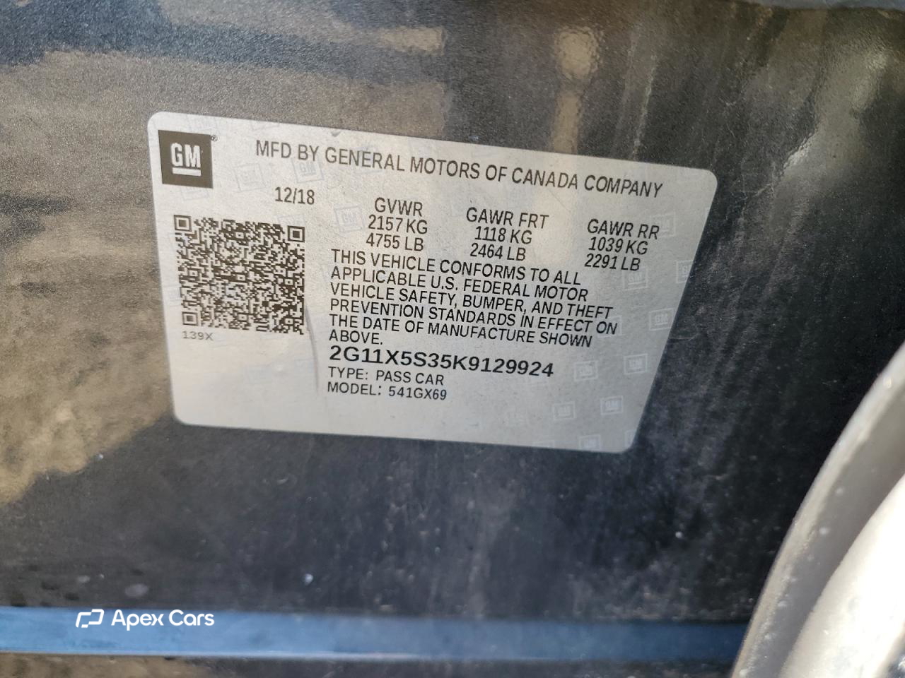 Chevrolet Impala 2019