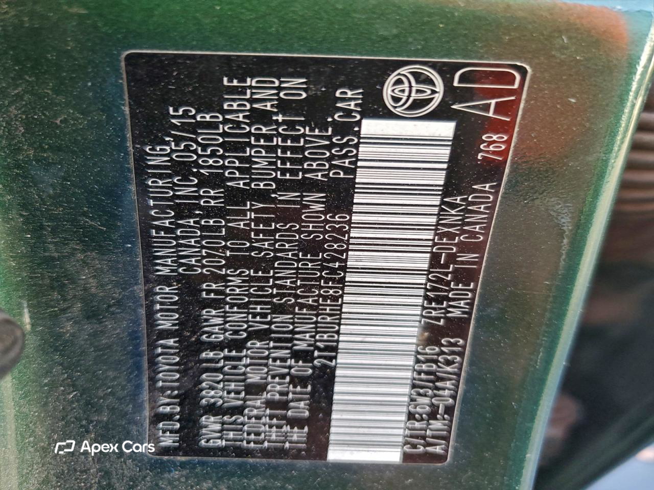 Toyota Corolla 2015