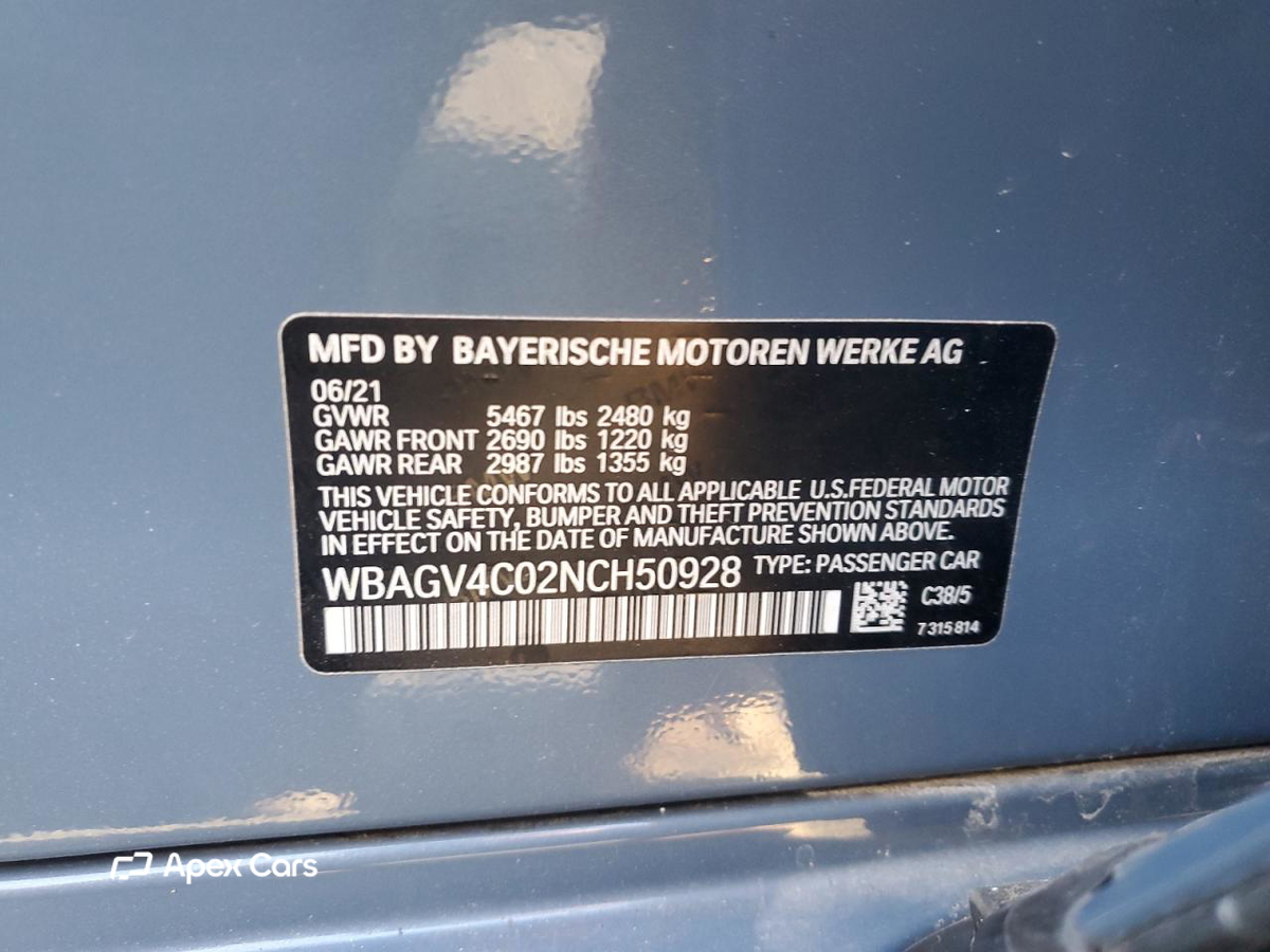 BMW Series 8 2022
