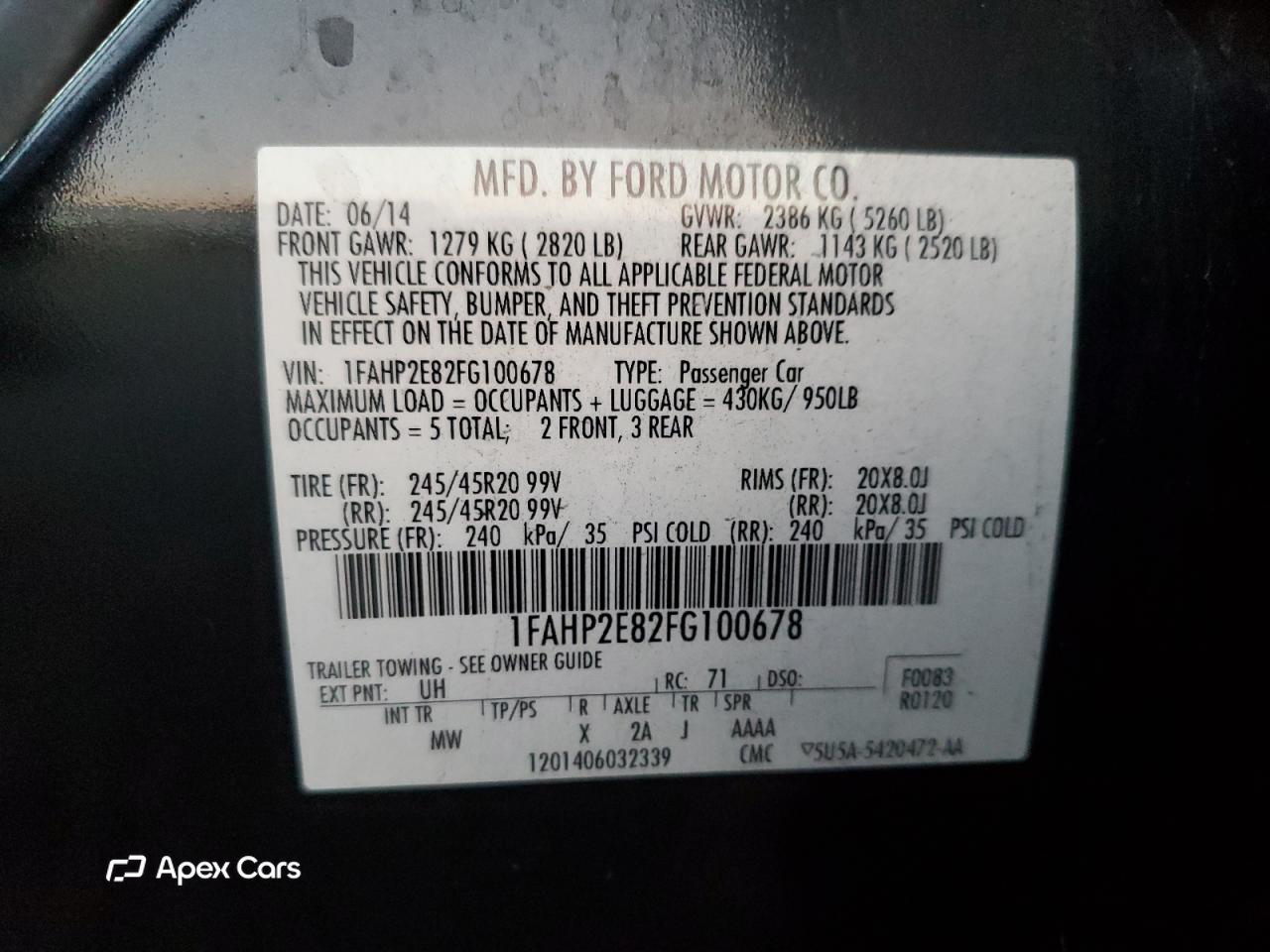 Ford Taurus 2015