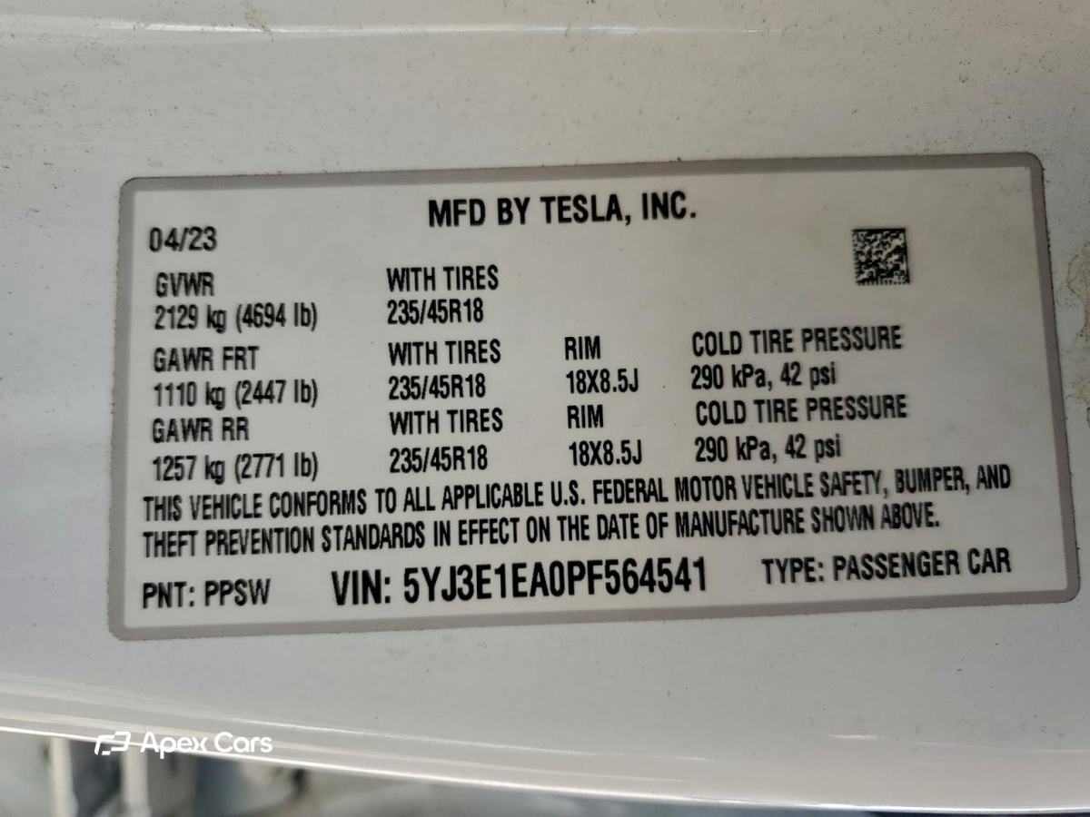 Tesla Model 3 2023