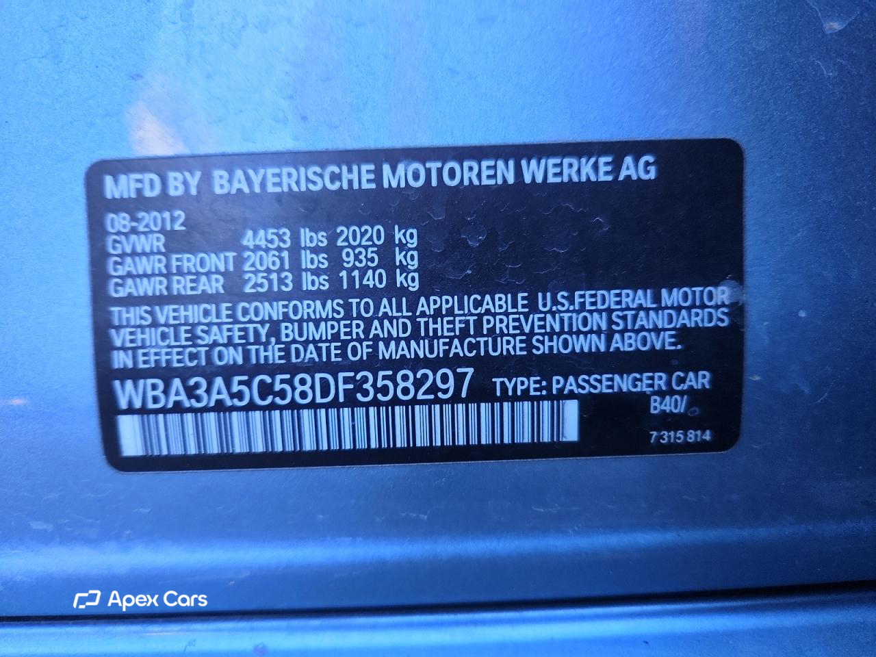 BMW Series 3 2013