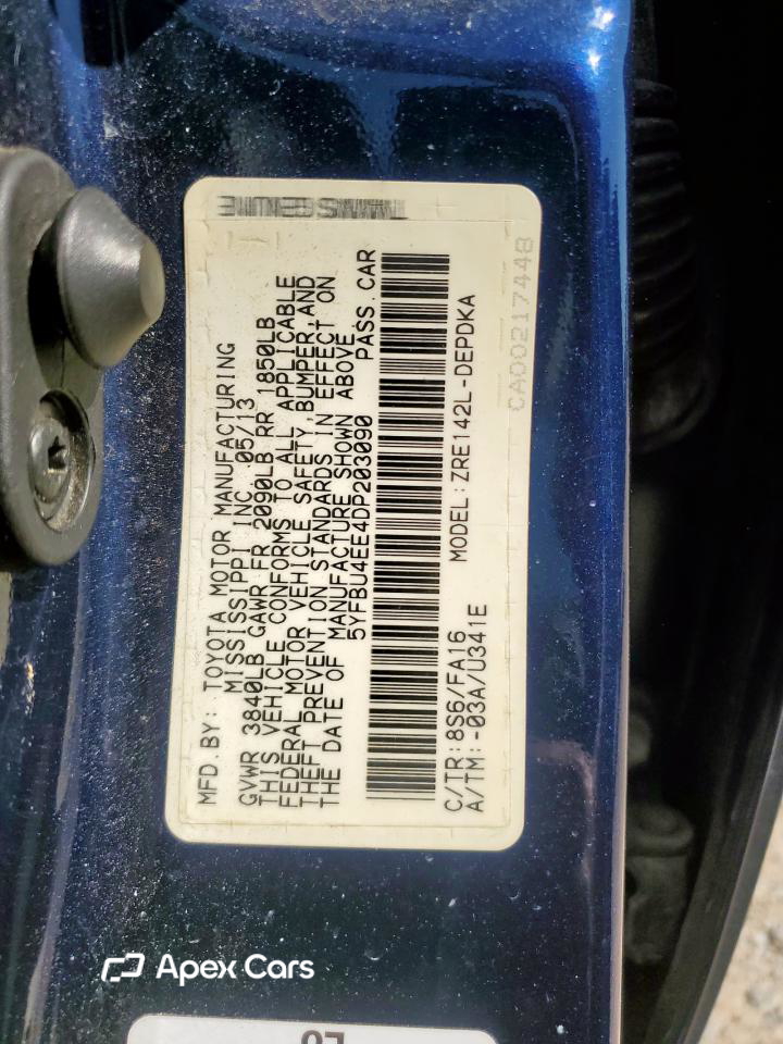 Toyota Corolla 2013