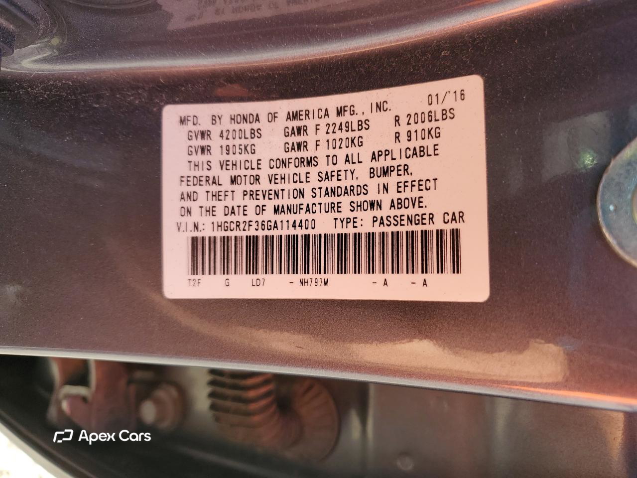 Honda Accord 2016
