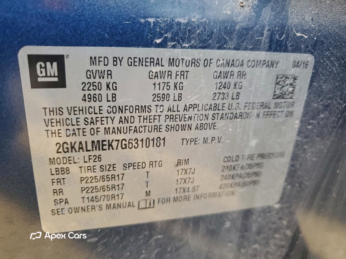 GMC Terrain 2016