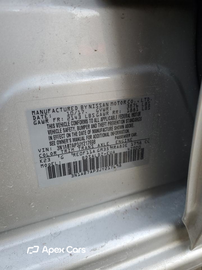 Nissan Sentra 2018