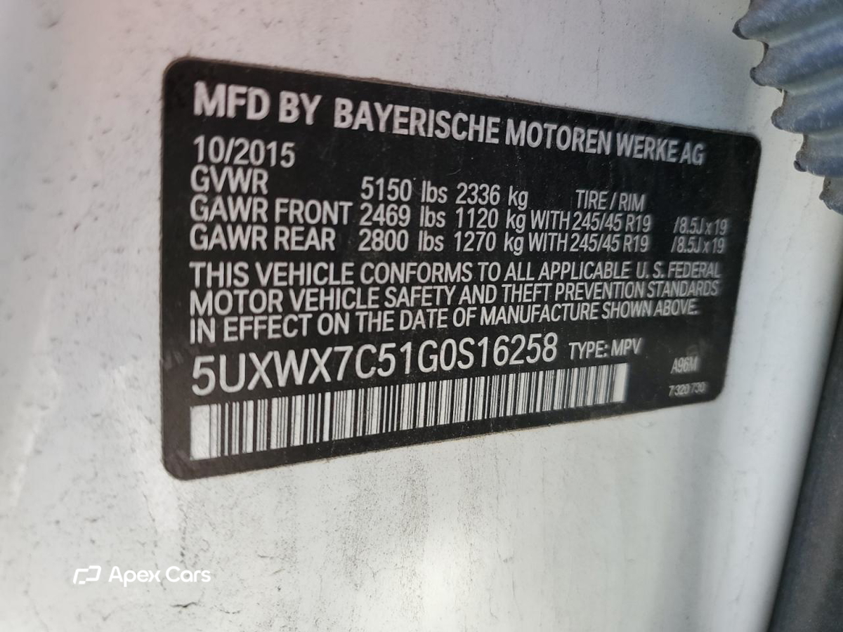 BMW X3 2016