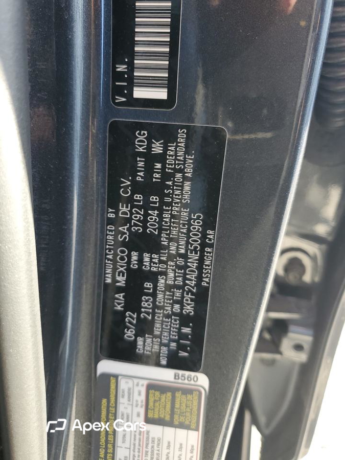 Kia Forte 2022