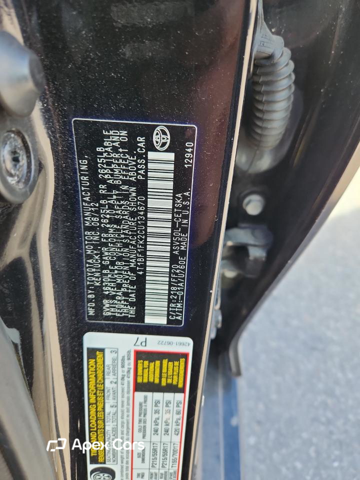 Toyota Camry 2012