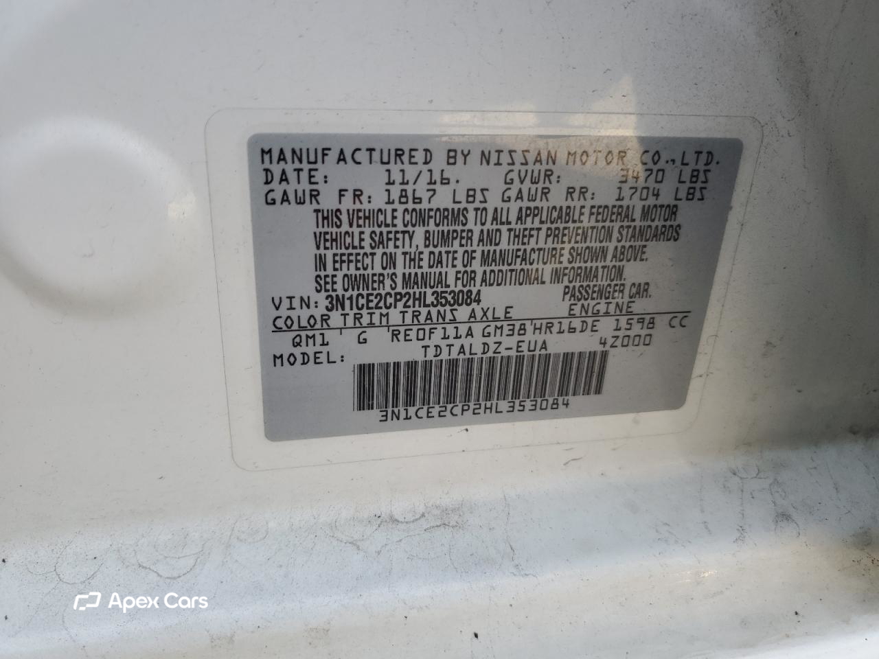 Nissan Versa 2017