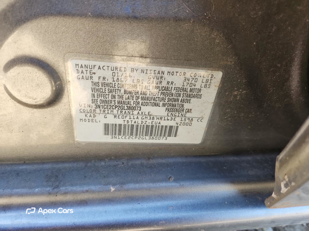 Nissan Versa 2016