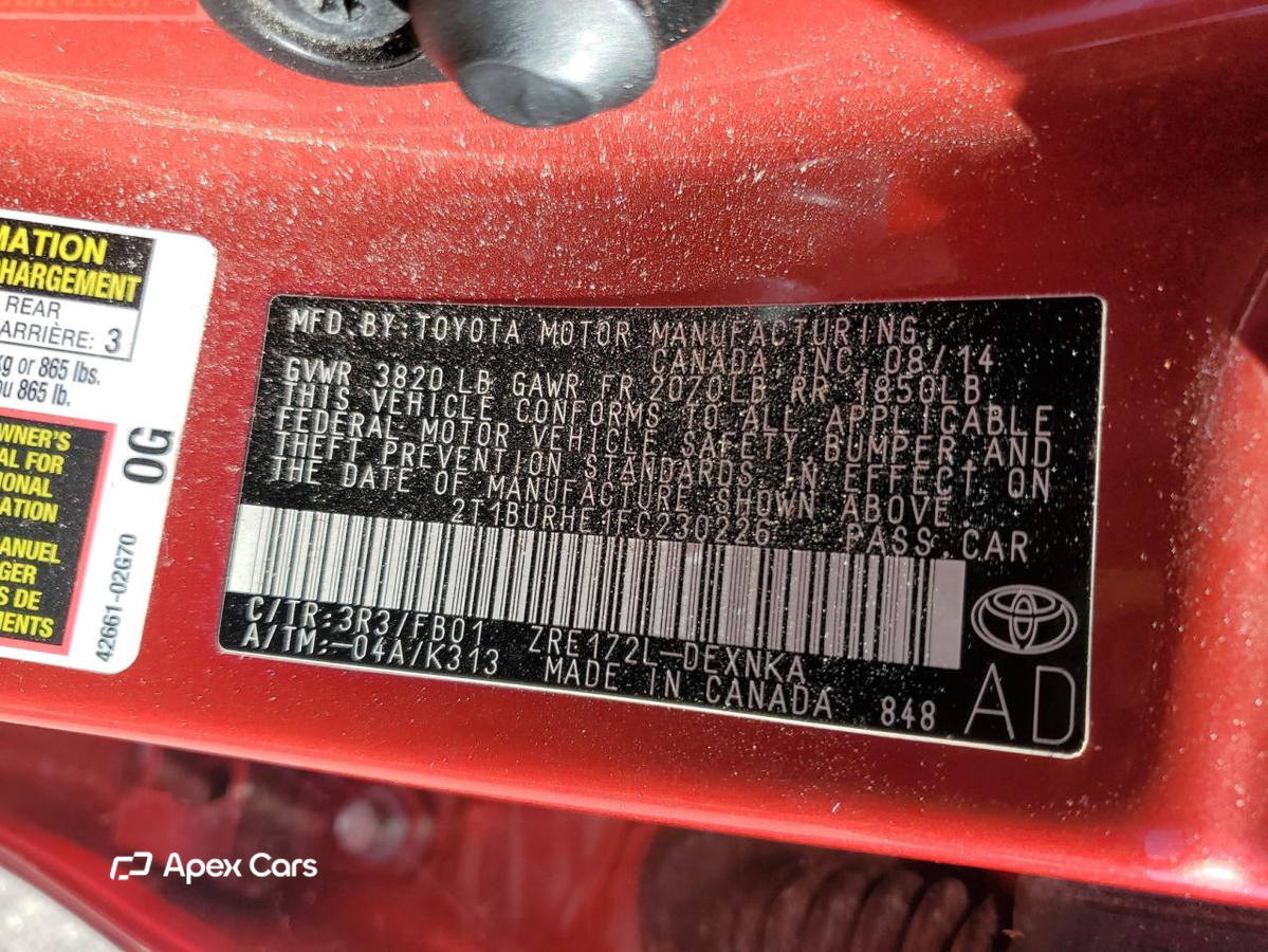 Toyota Corolla 2015